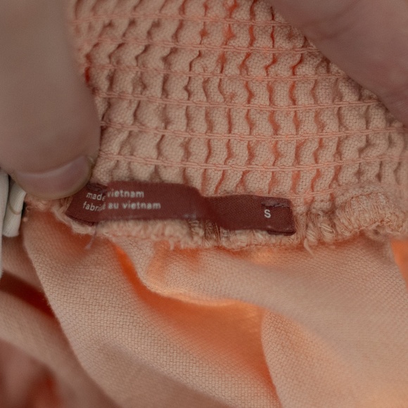 Pilcro x Anthropologie Peach Pink Ruffle Wrap Skirt with Pockets - Picture 5 of 5